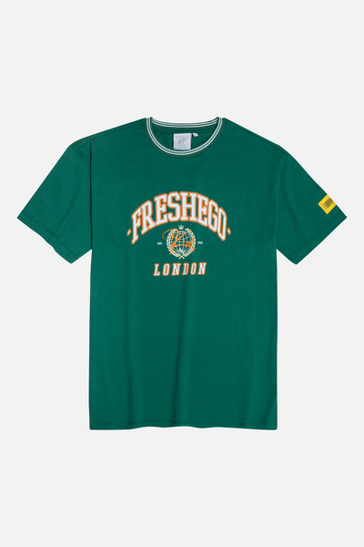 fresh ego kid global varsity print t-shirt
