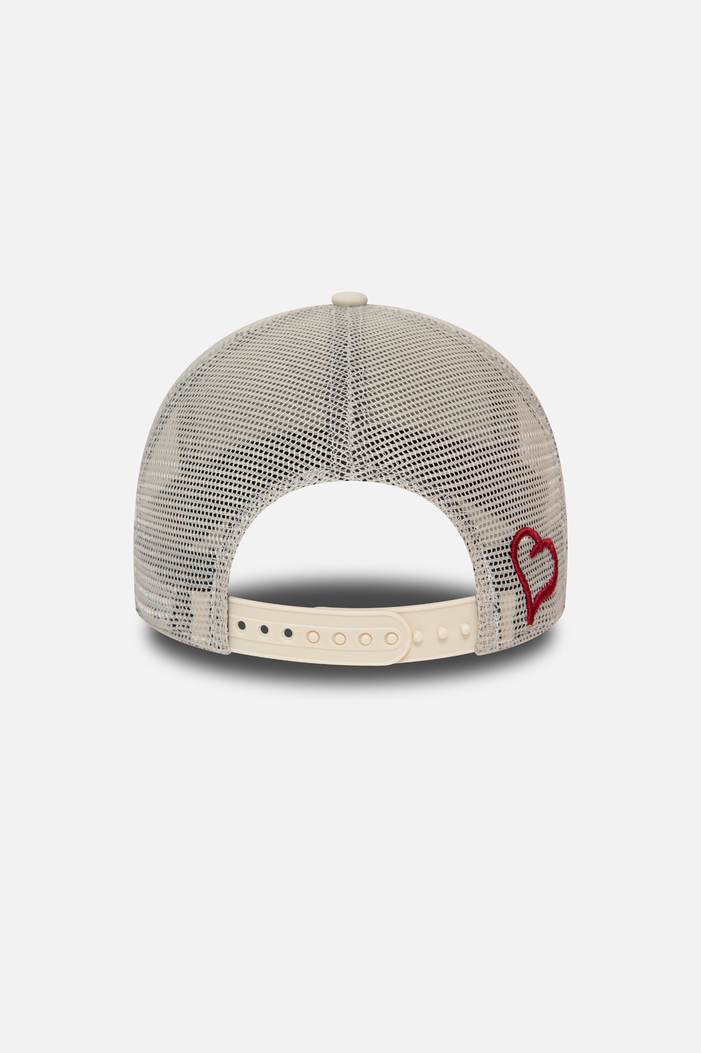 New Era mesh trucker ecru and red