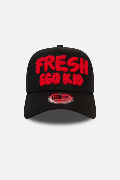 New Era Fresh Ego bel-air trucker black and red