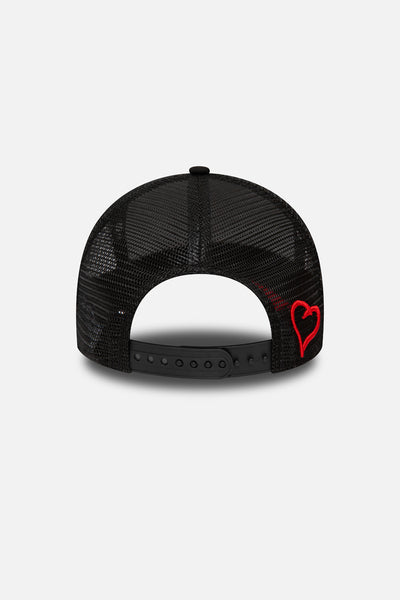 New Era Fresh Ego bel-air trucker black and red