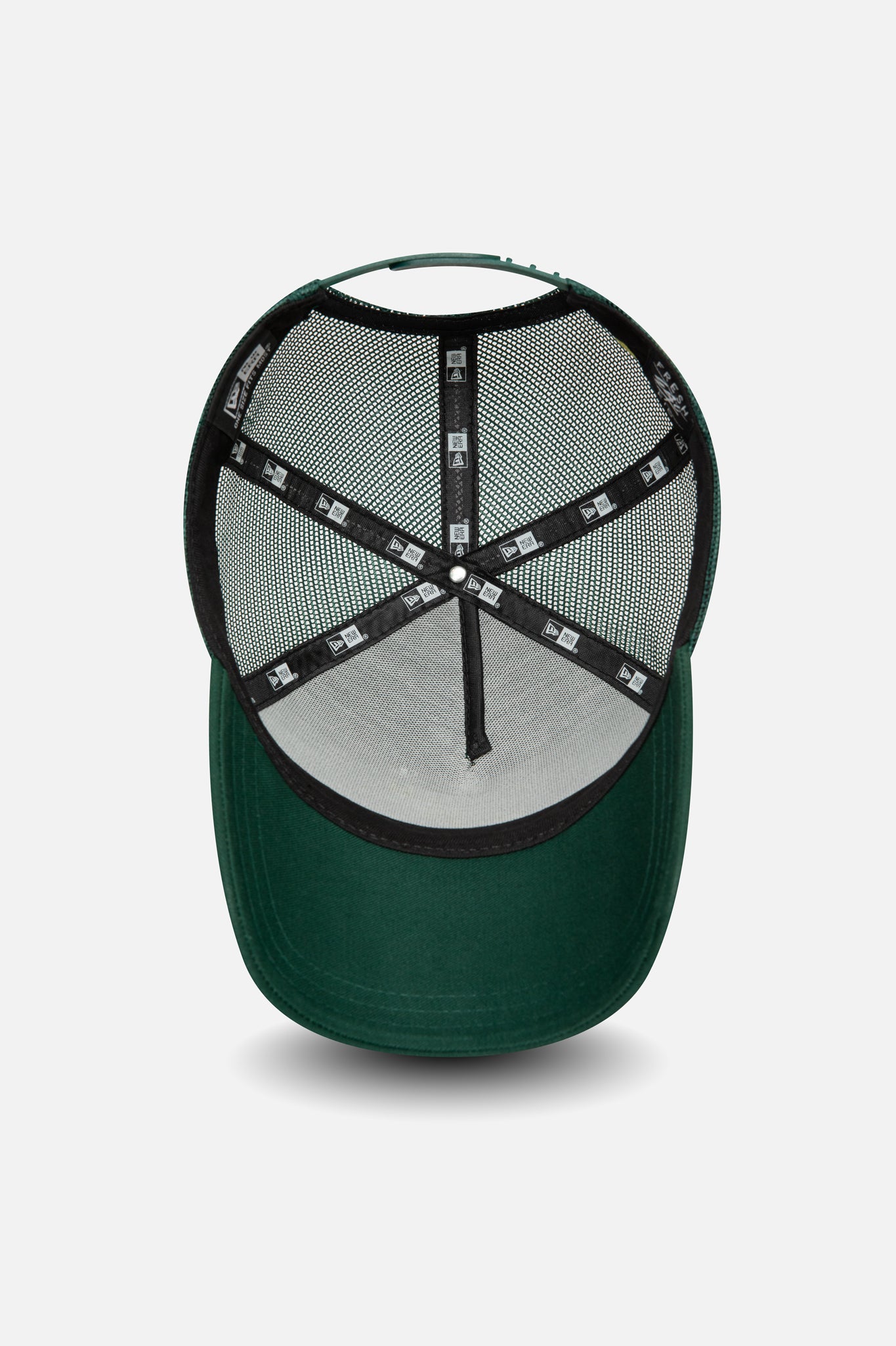 New Era mesh trucker green and yellow