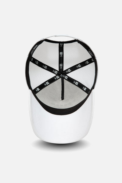 New Era mesh trucker white and blue