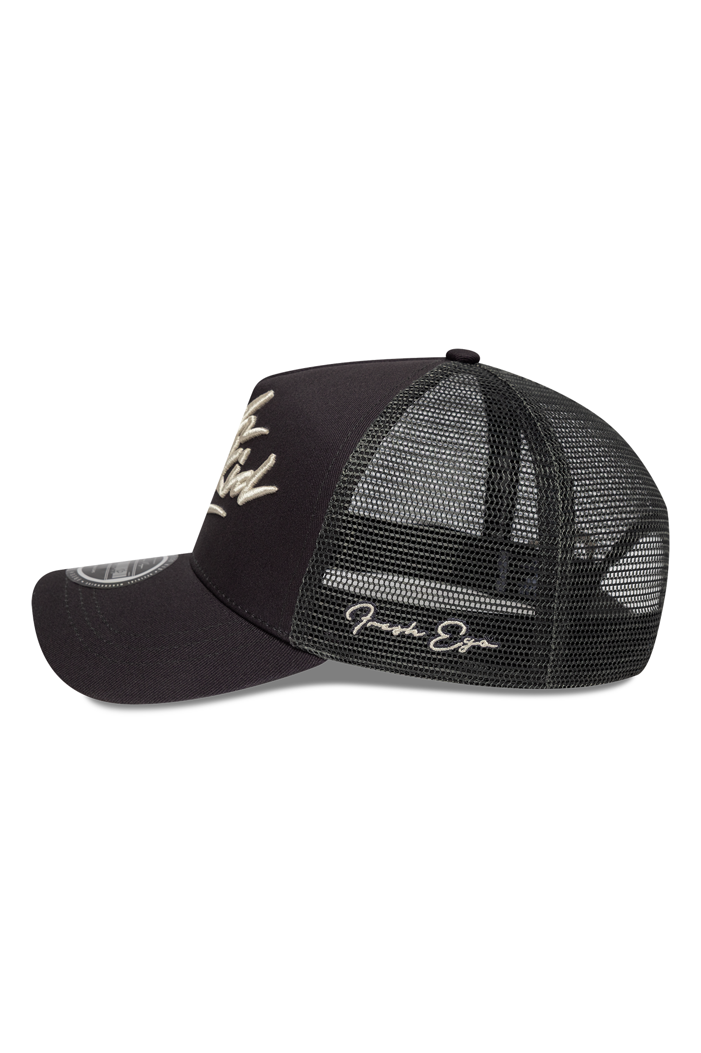 FRESH EGO RETRO SCRIPT TRUCKER
