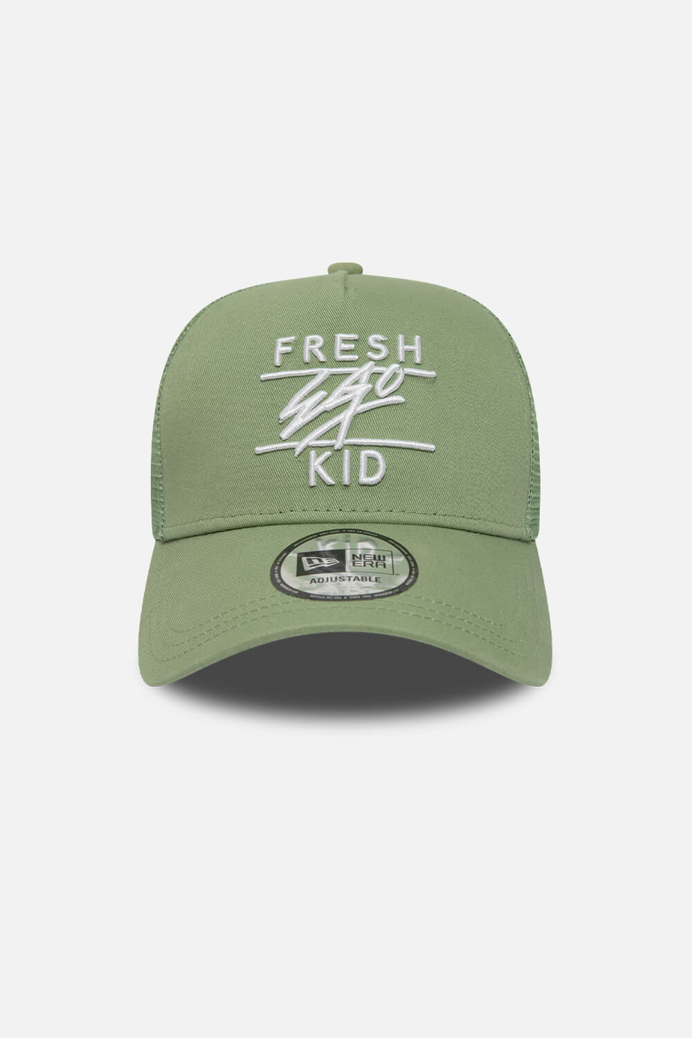 Fresh Ego Kid New Era pastel green trucker