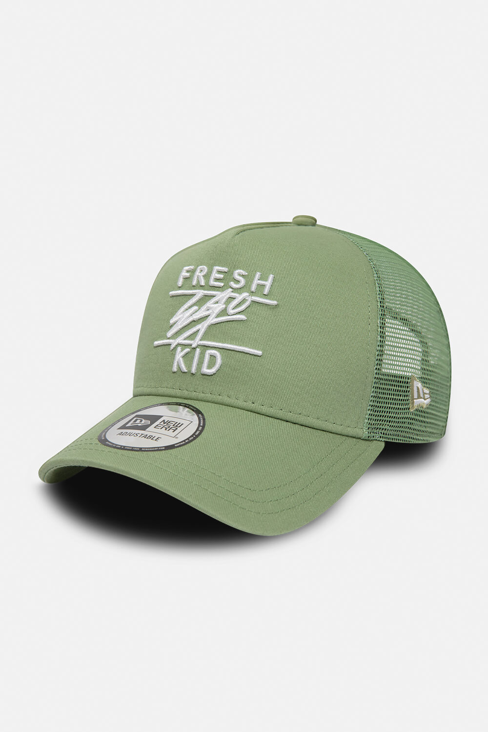 Fresh Ego Kid New Era pastel green trucker