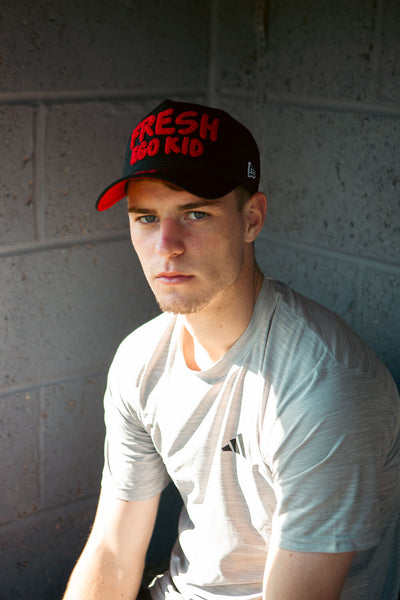 New Era Fresh Ego bel-air trucker black and red