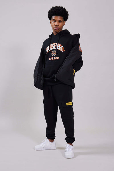 fresh ego kid GLOBAL VARSITY PRINT HOODIE