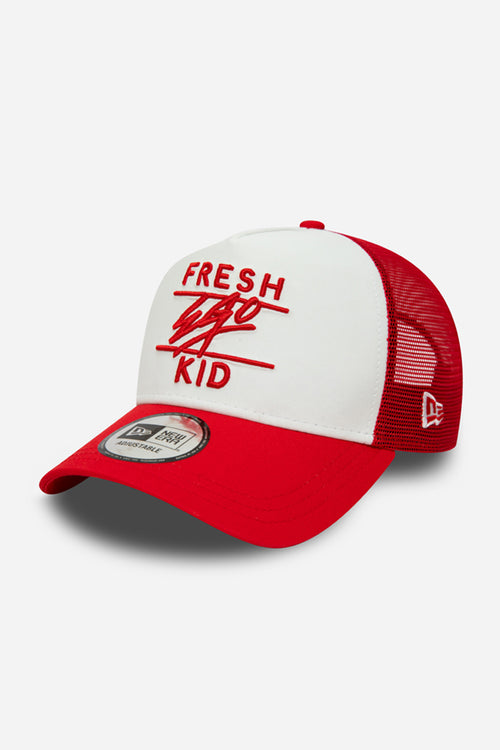 New Era Classic A-frame Mesh Trucker Red