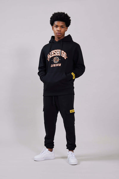 fresh ego kid GLOBAL VARSITY PRINT HOODIE