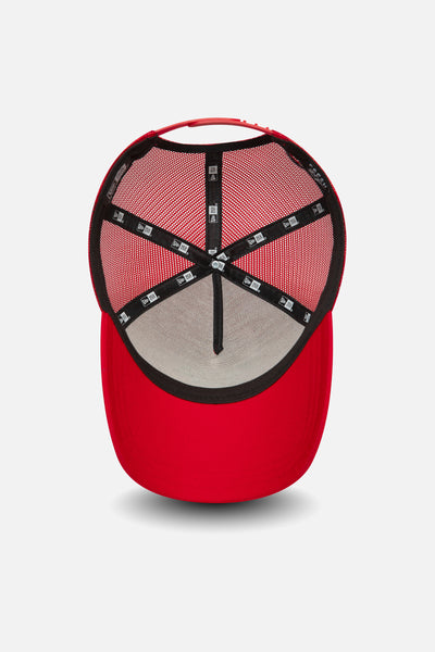 fresh ego kid new era New Era mesh trucker in red 